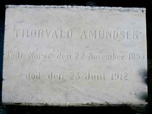 Detail of Grave of AMUNDSEN, Thorvald