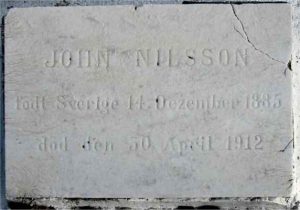 Detail of Grave of NIELSON, John