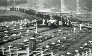 Funeral of Gunnar Langaas in 1959