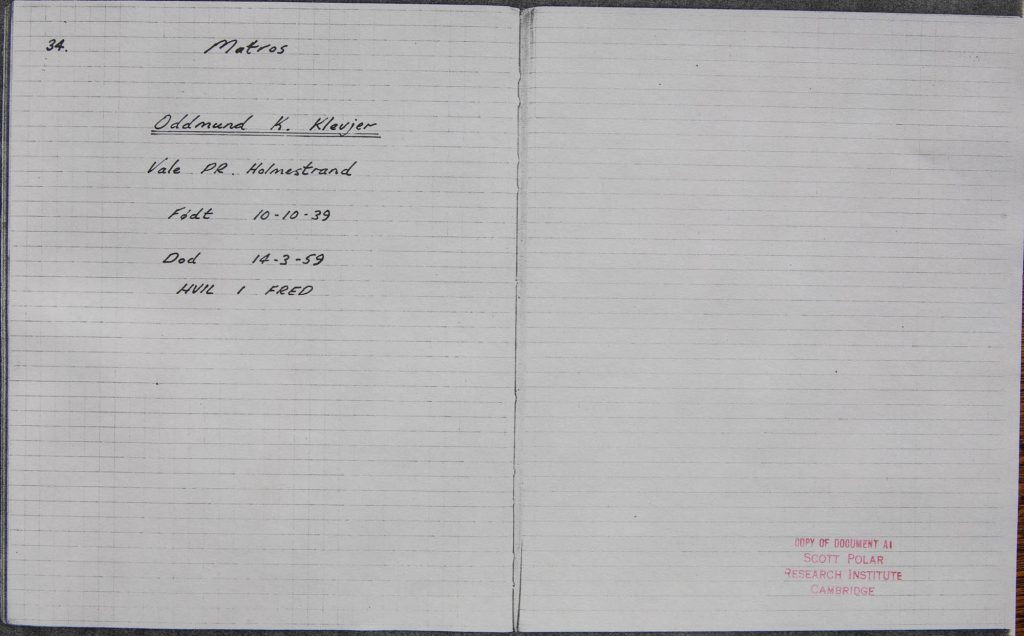 Husvik Grave Book Page 11