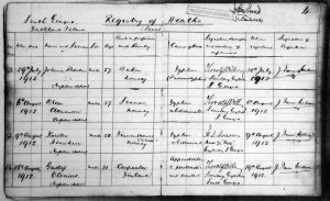 Register of Deaths Page 4