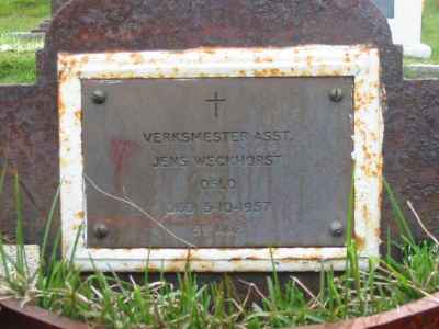 Detail of Grave of WECKHORST, Jens