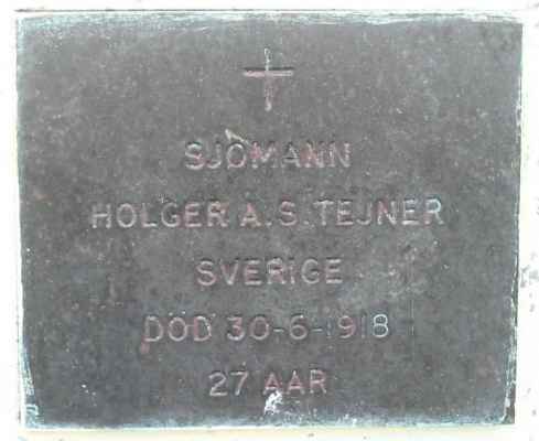 Detail of Grave of TEJNER, Holger Albert Sigurd