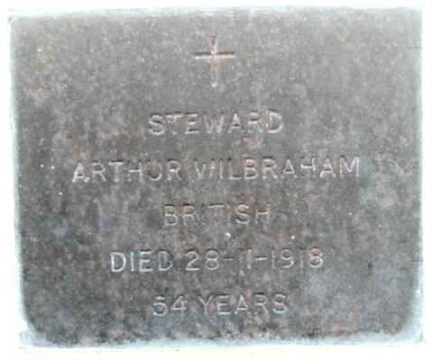 Detail of Grave of WILBRAHAM, Arthur