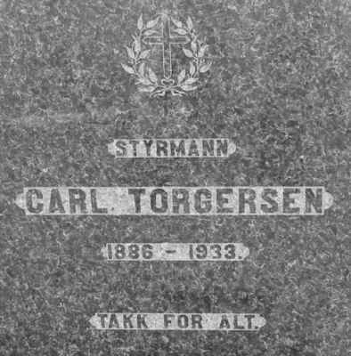 Detail of Grave of TORGERSEN, Karl