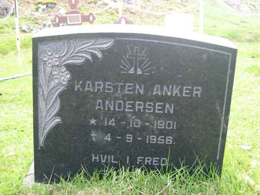 Detail of Grave of ANDERSEN, Karsten Anker