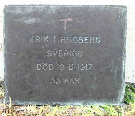 Detail of Grave of HØGBERG, Erik Yngve