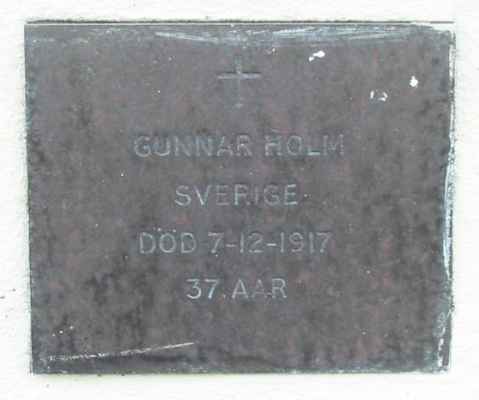 Detail of Grave of HOLM, Gunnar