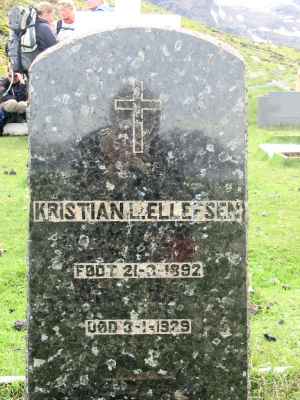 Detail of Grave of ELLEFSEN, Kristian