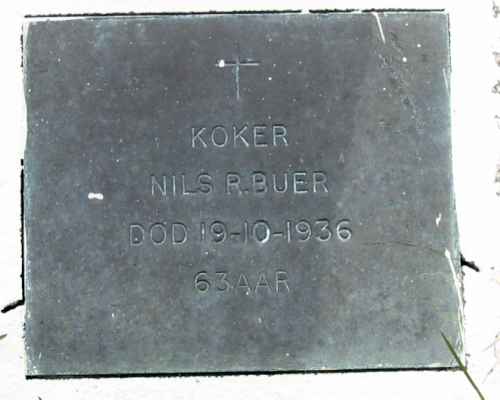 Detail of Grave of BUER, Nils R.