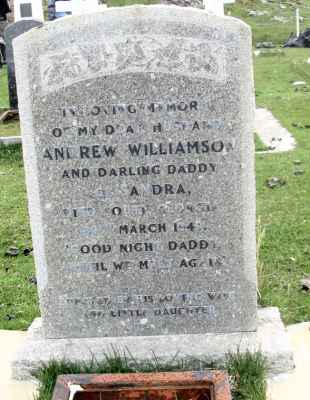 Detail of Grave of WILLIAMSON, Andrew