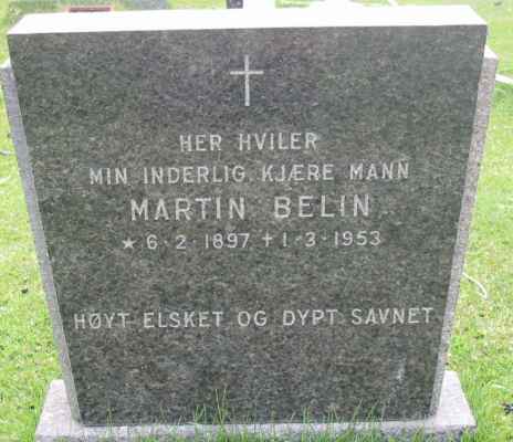 Detail of Grave of BELIN, Martin